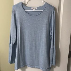 Calvin Klein Metallic sweater SZ XL